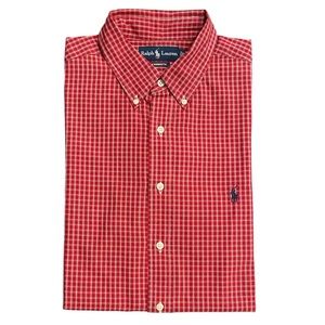 Ralph Lauren Long Sleeve Shirt plaid Yarmouth Size - 17  34/35